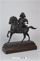 日本將軍著盔騎馬銅像藏品圖，第1張